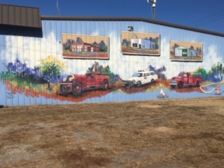 Mural on Fire Station